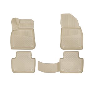 Porsche Cayenne Floor Mats - Omac - Rubber TPE - Beige - 2019-2025